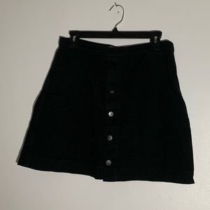 American Apparel A-line Button Up Skirt